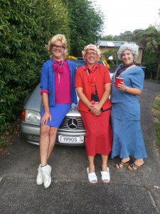 The Golden Girls...even includes one girl! Check out the plate on the car.