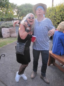 A couple of ol rockers...check out that ancient cellphone!!